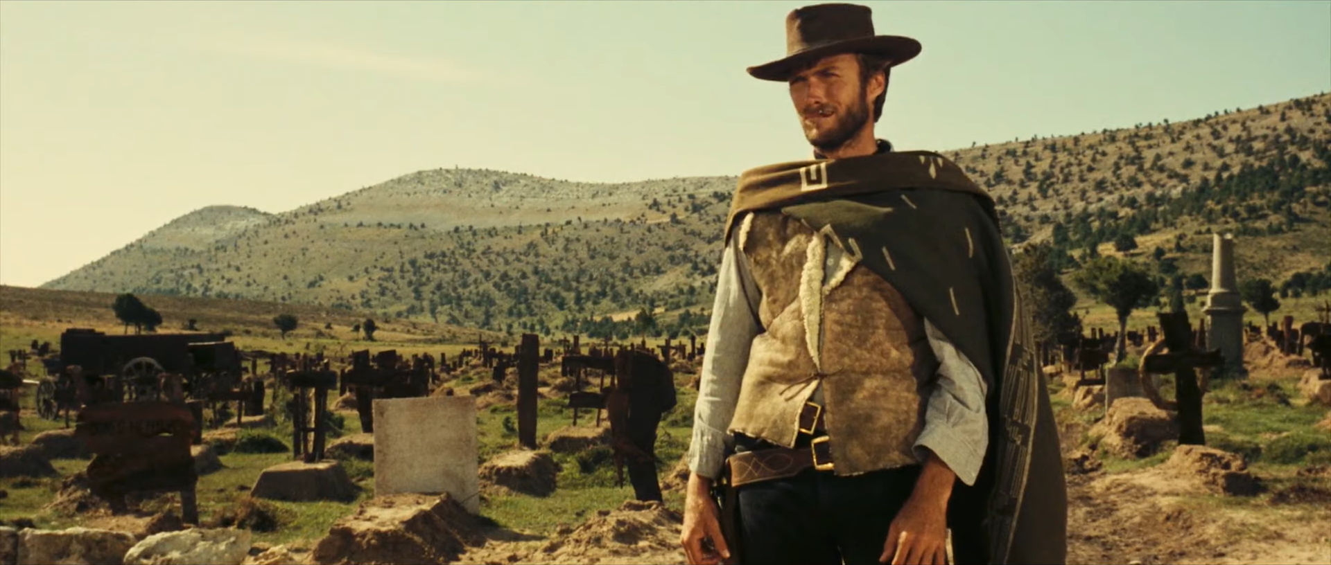 Il piano americano: Frame del film Il buono il brutto e il cattivo