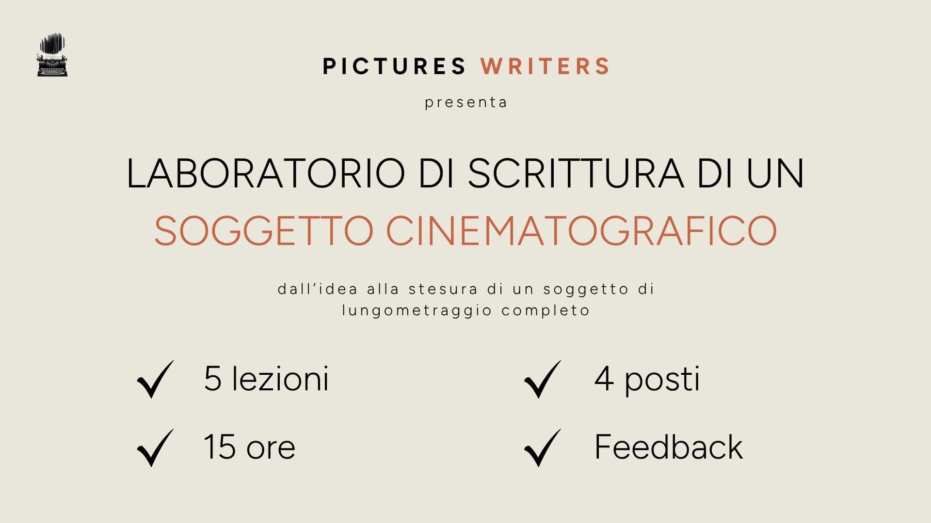 Laboratorio di scrittura di un soggetto - Gennaio 2026