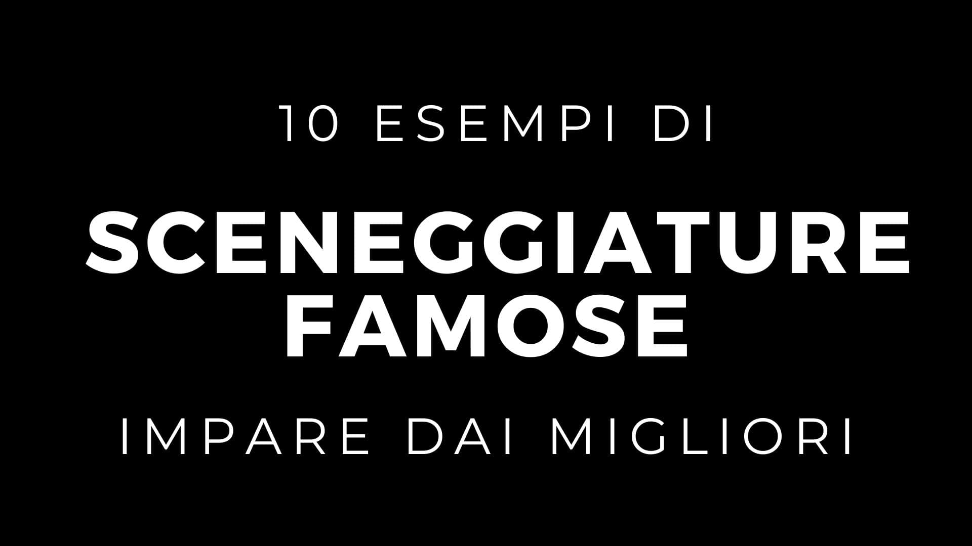 10 Esempi di sceneggiature in PDF: Immagine testuale di copertina