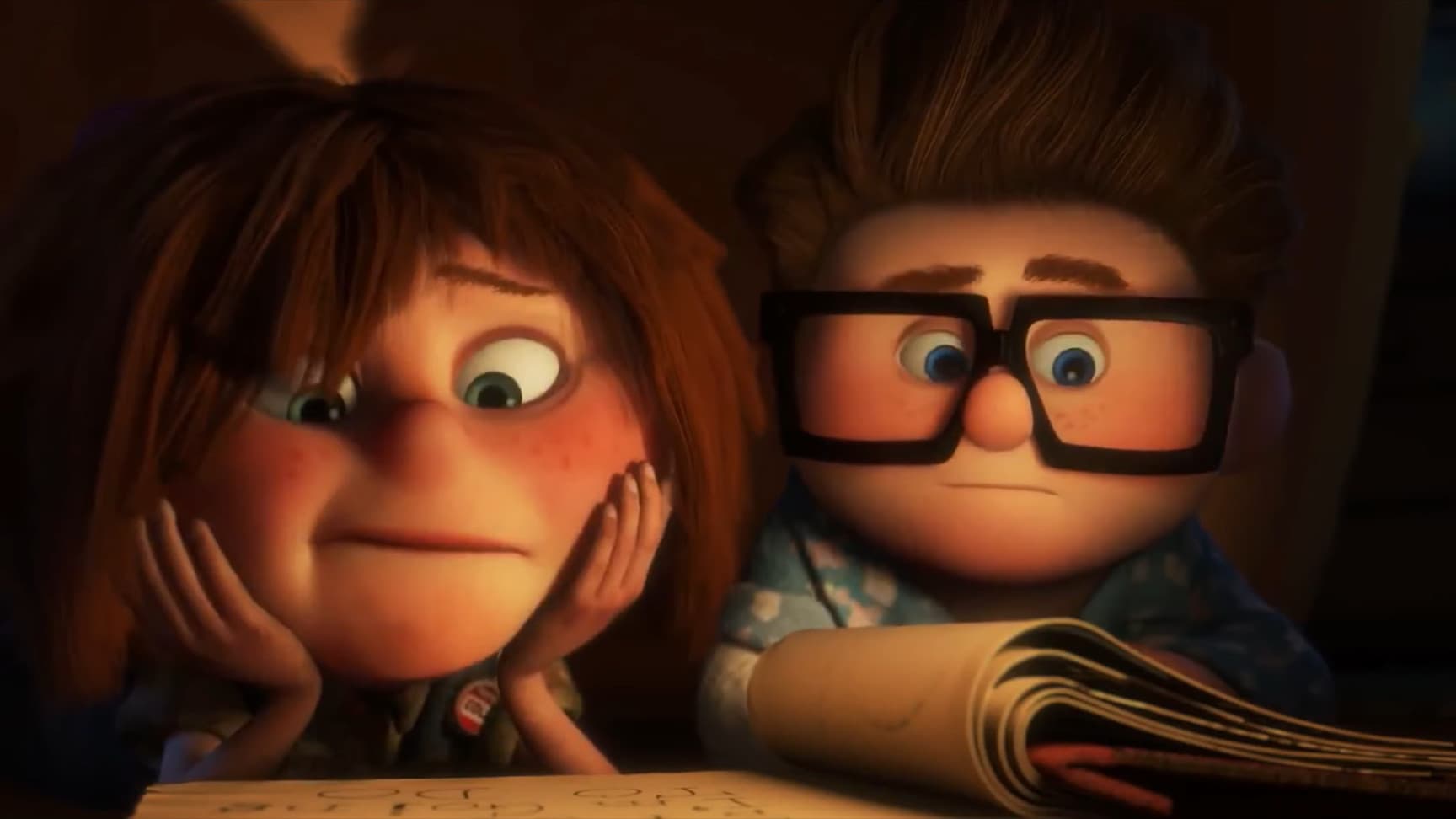 Up - Frame del film - Carl e Ellie da bambini